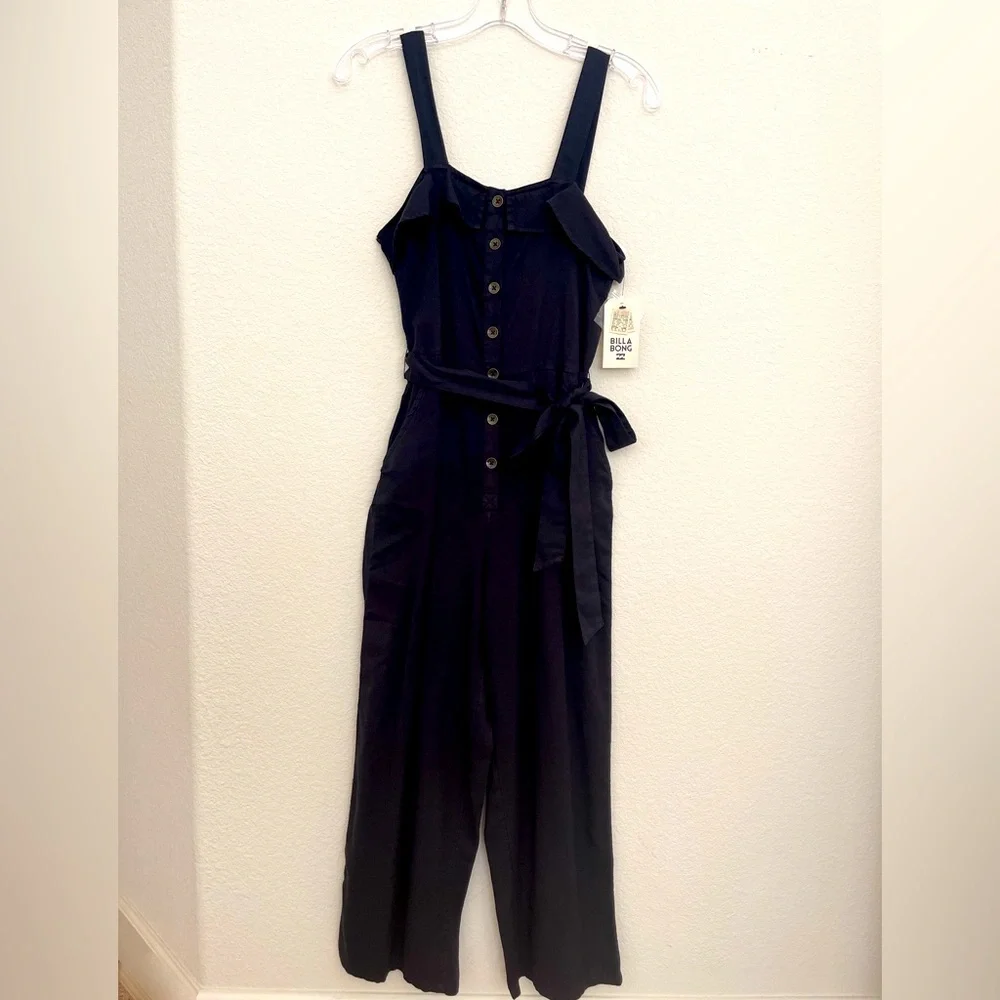 Billabong Sandy Toes Jumpsuit XS Black - Picture 2 of 9